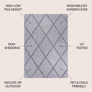 Salines Diamond Trellis Indoor/Outdoor Area Rug