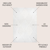 Salines Diamond Trellis Indoor/Outdoor Area Rug