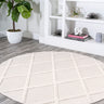 Salines Diamond Trellis Round Indoor/Outdoor Area Rug