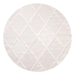 Salines Diamond Trellis Round Indoor/Outdoor Area Rug