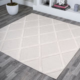 Salines Diamond Trellis Square Indoor/Outdoor Area Rug
