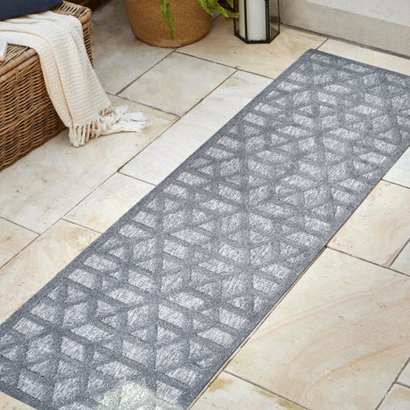 Talaia-Neutral-Geometric-Indoor/Outdoor-Runner-Rug-Runner-Rugs