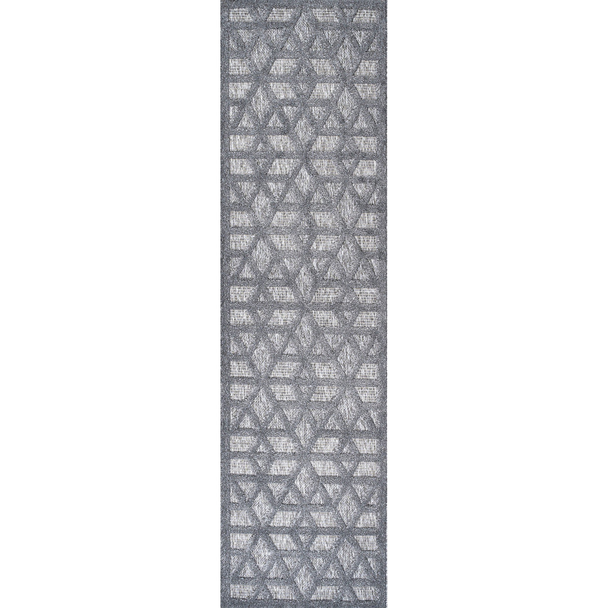 Talaia Neutral Geometric Indoor/Outdoor Runner Rug