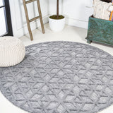 Talaia-Neutral-Geometric-Round-Indoor/Outdoor-Area-Rug-Area-Rugs