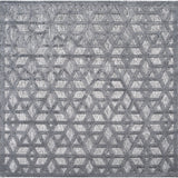 Talaia Neutral Geometric Square Indoor/Outdoor Area Rug