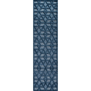 Talaia Neutral Geometric Indoor/Outdoor Runner Rug