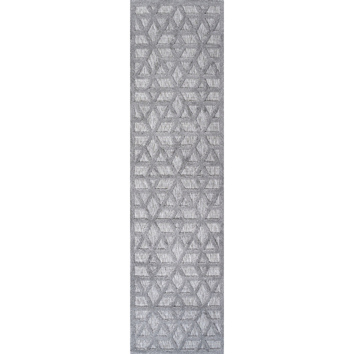 Talaia Neutral Geometric Indoor/Outdoor Runner Rug