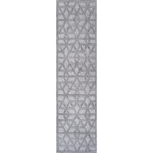 Talaia Neutral Geometric Indoor/Outdoor Runner Rug