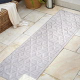 Talaia Neutral Geometric Indoor/Outdoor Runner Rug