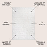 Talaia Neutral Geometric Indoor/Outdoor Area Rug