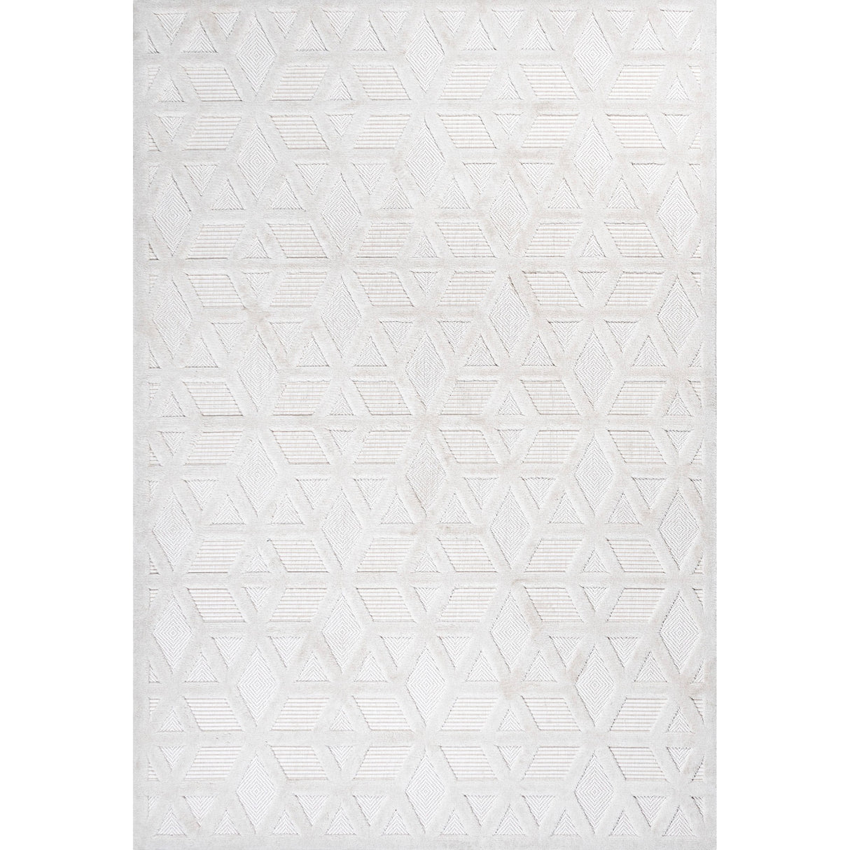 Talaia Neutral Geometric Indoor/Outdoor Area Rug