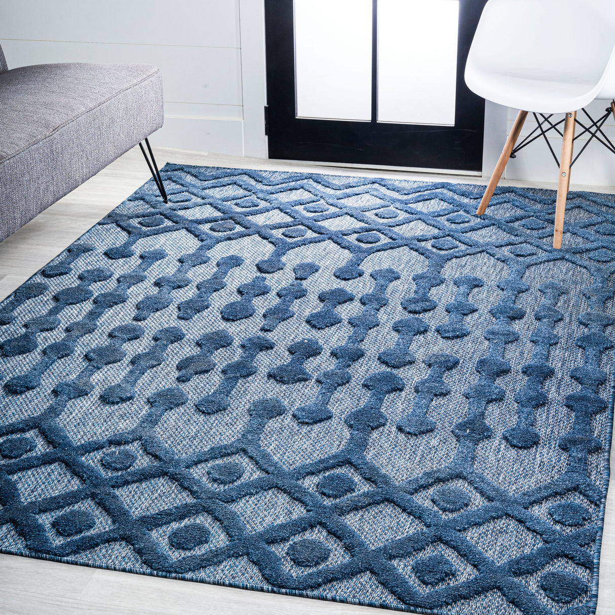 Peralta Moroccan Diamond Indoor/Outdoor Area Rug
