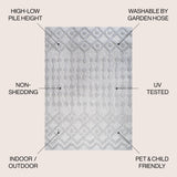 Peralta Moroccan Diamond Indoor/Outdoor Area Rug