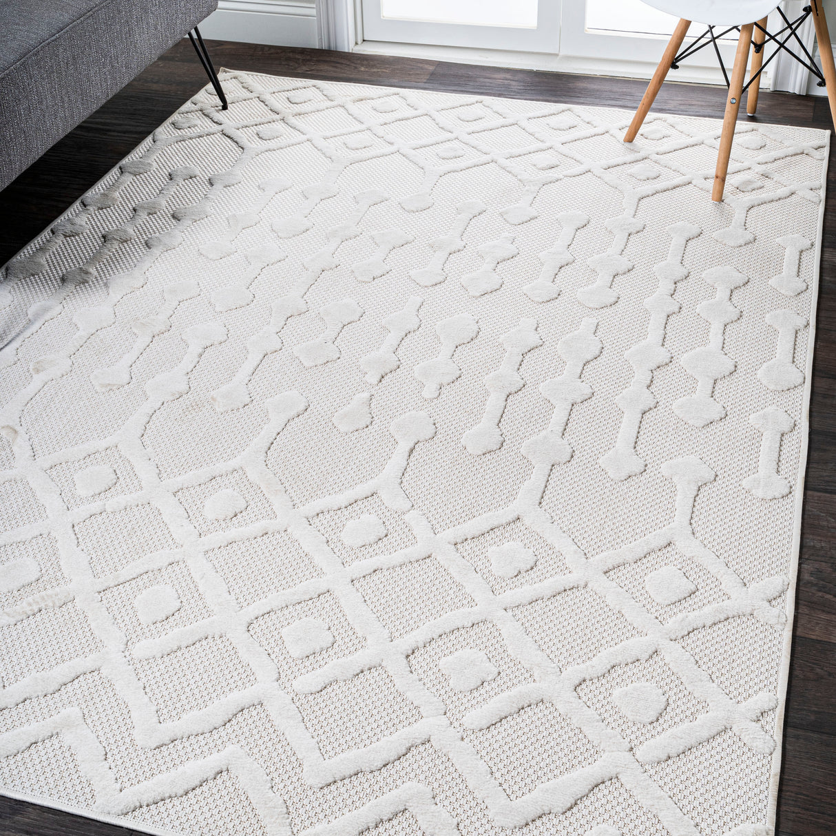 Peralta Moroccan Diamond Indoor/Outdoor Area Rug