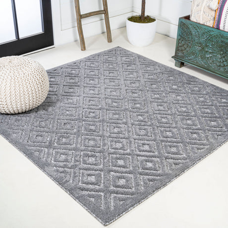 Portmany-Neutral-Diamond-Trellis-Square-Indoor/Outdoor-Area-Rug-Area-Rugs