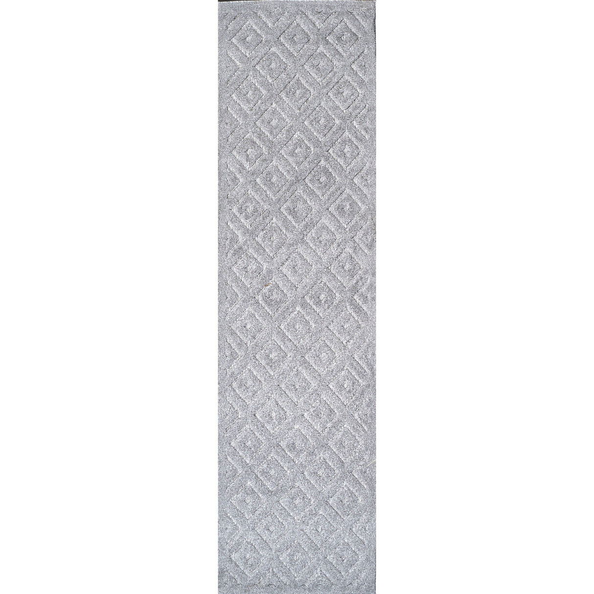 Portmany Neutral Diamond Trellis Indoor/Outdoor Runner Rug