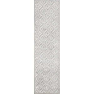Portmany Neutral Diamond Trellis Indoor/Outdoor Runner Rug