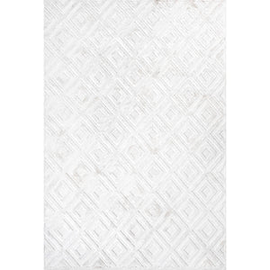 Portmany Neutral Diamond Trellis Indoor/Outdoor Area Rug