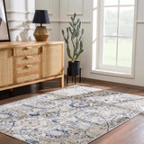 Georgiana Blue & Beige Oushak Rug