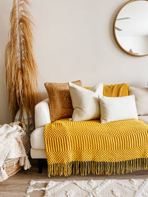 Cream Sherpa Lumbar Pillow Cover by Busa Designs
