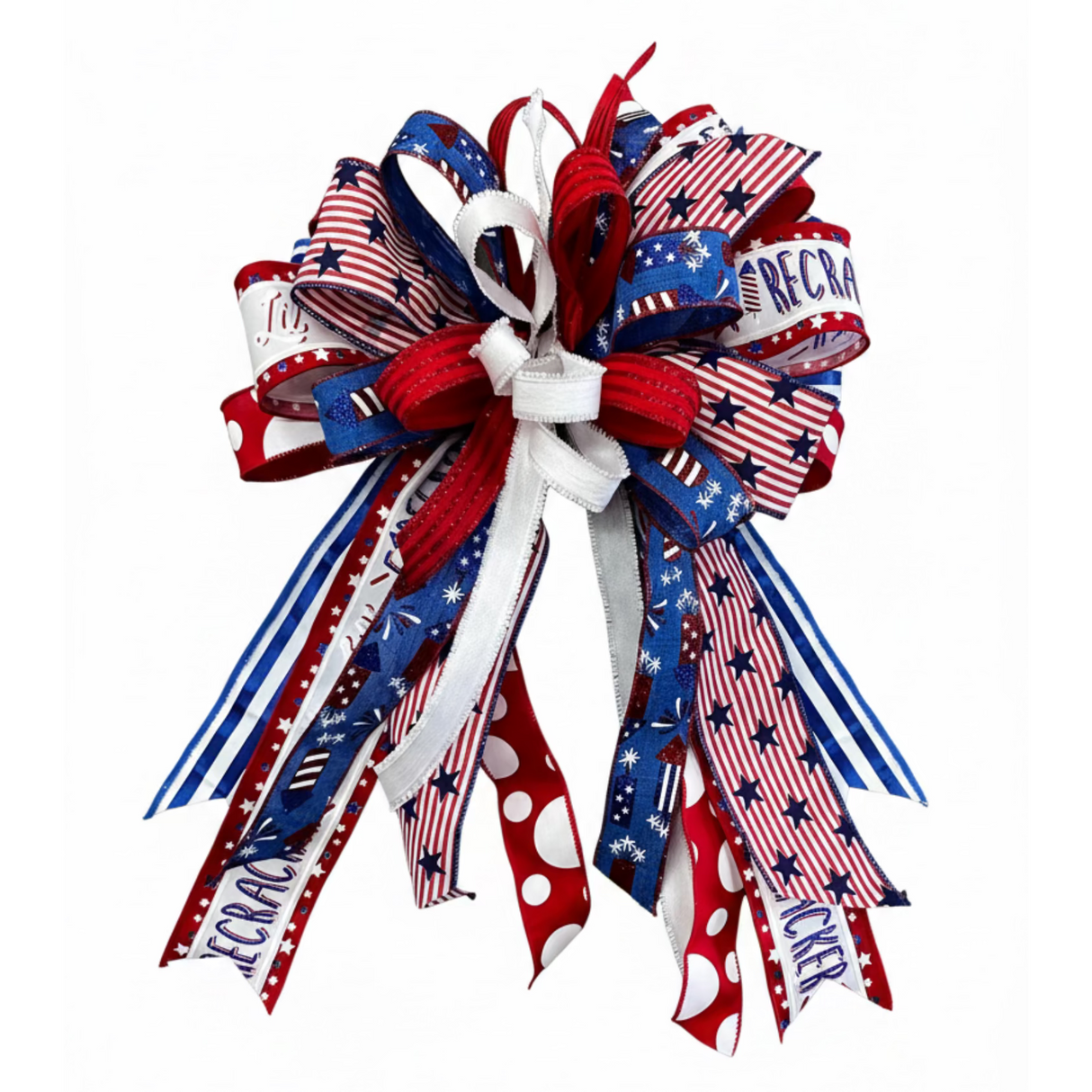 1.5" Firecrackers Ribbon: Royal Blue (10 Yards)