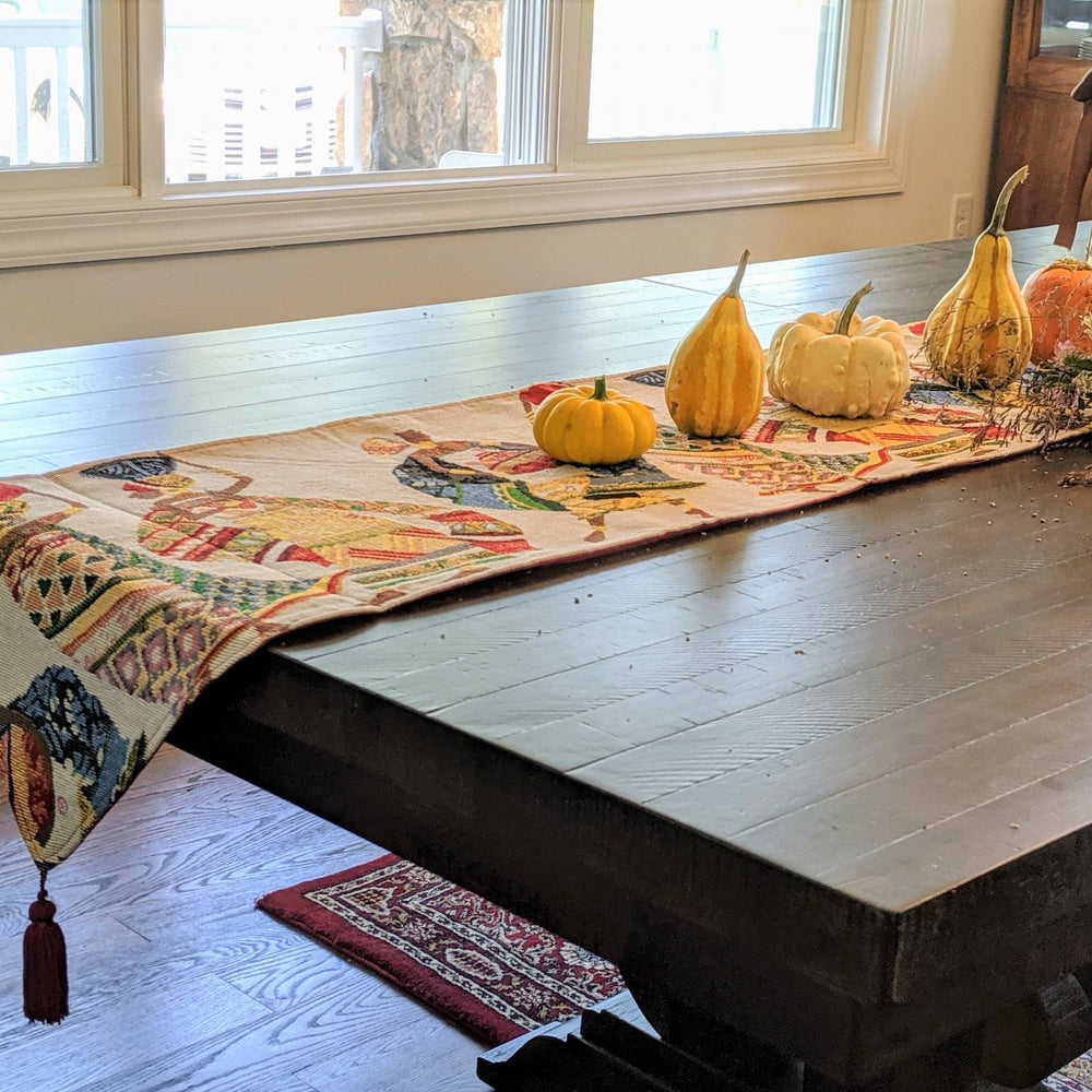 DaDa Bedding Dancing Women African Dreams Elegant Woven Tapestry Dining Table Runner (18117)