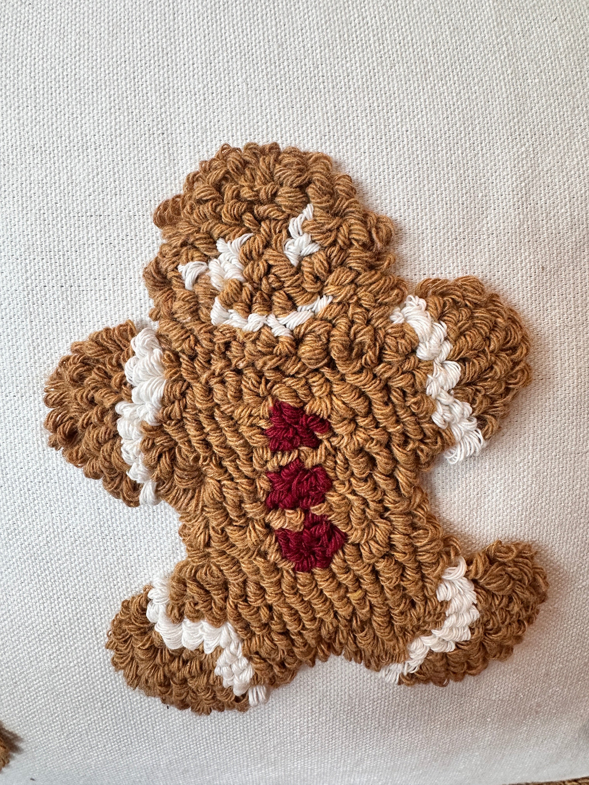 Mini Gingerbread Christmas Pillow Cover