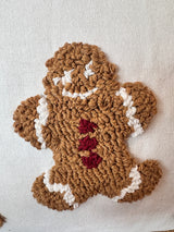 Mini Gingerbread Christmas Pillow Cover