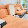Stretch Couch Cushion Covers, Washable Chaise Lounge Sofa Slipcover, Elastic Furniture Protector for Pets, Kid