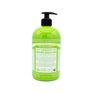 Dr. Bronner's Lemongrass Lime Organic Sugar Soap 24oz