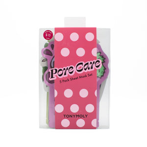 TONYMOLY Pore Care 5 Pack Sheet Mask Set - New