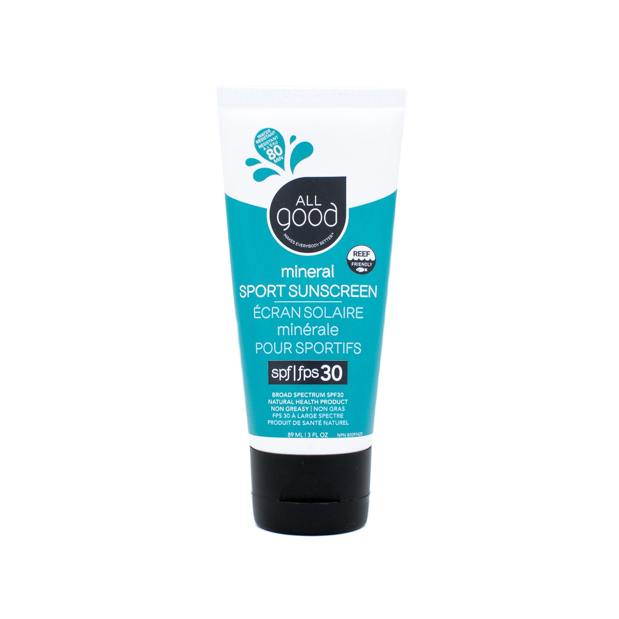 All Good Mineral Sport Sunscreen SPF30 3oz
