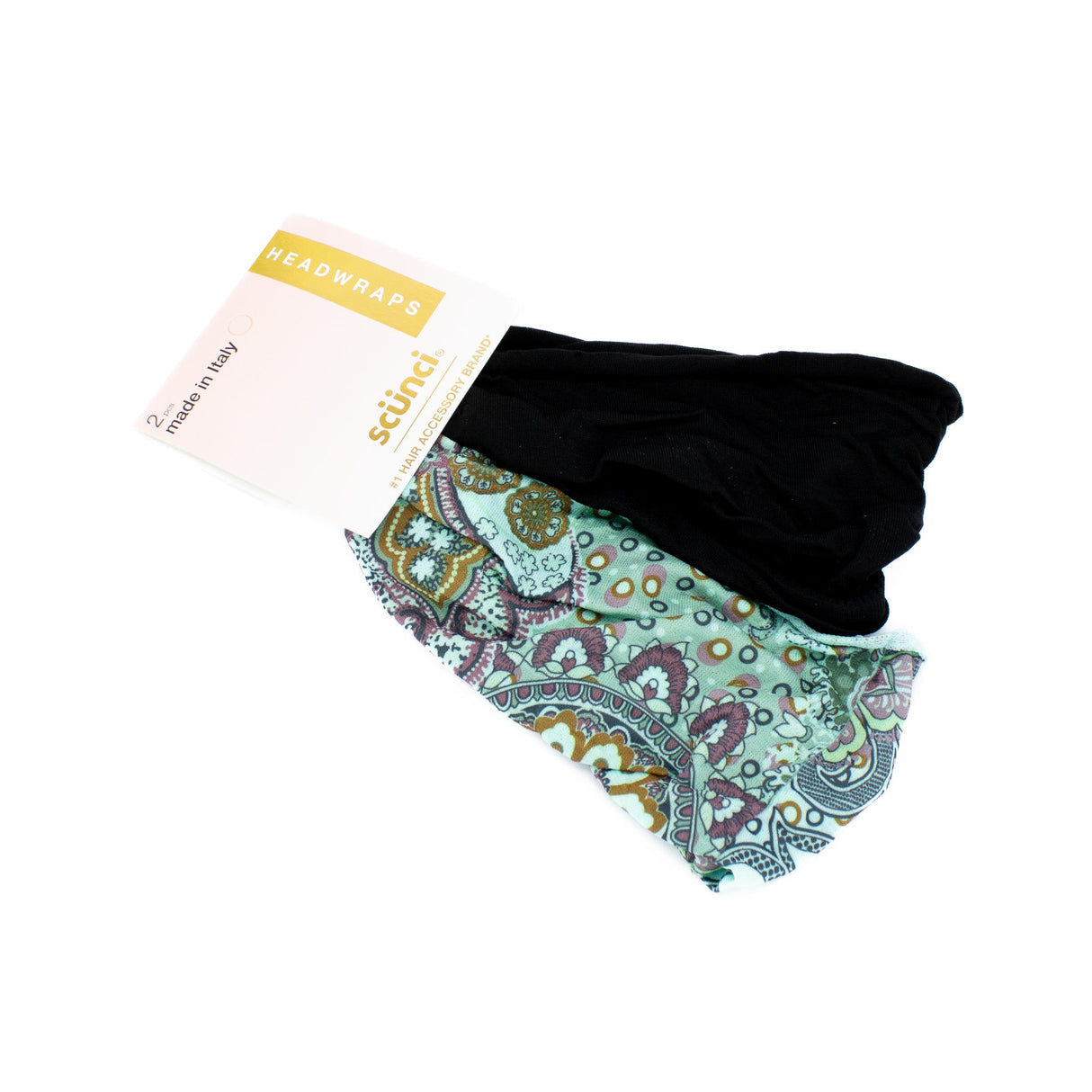 Scunci No Damage Seamless Headwraps Solid & Paisley - New