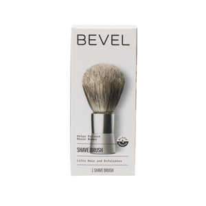 Bevel Shave Brush in Silver - New