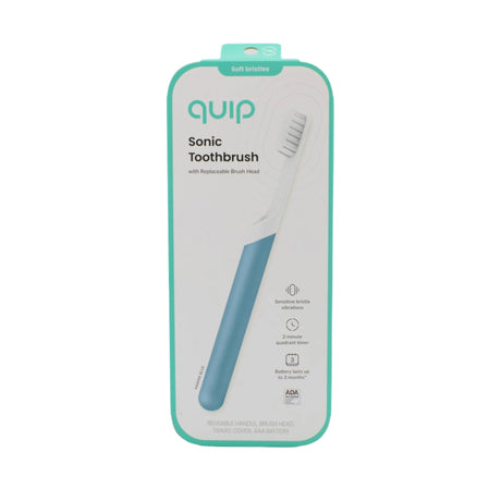 quip-Sonic-Battery-Operated-Toothbrush-in-White-/-Blue-Imperfect-Box-Electric-Toothbrushes