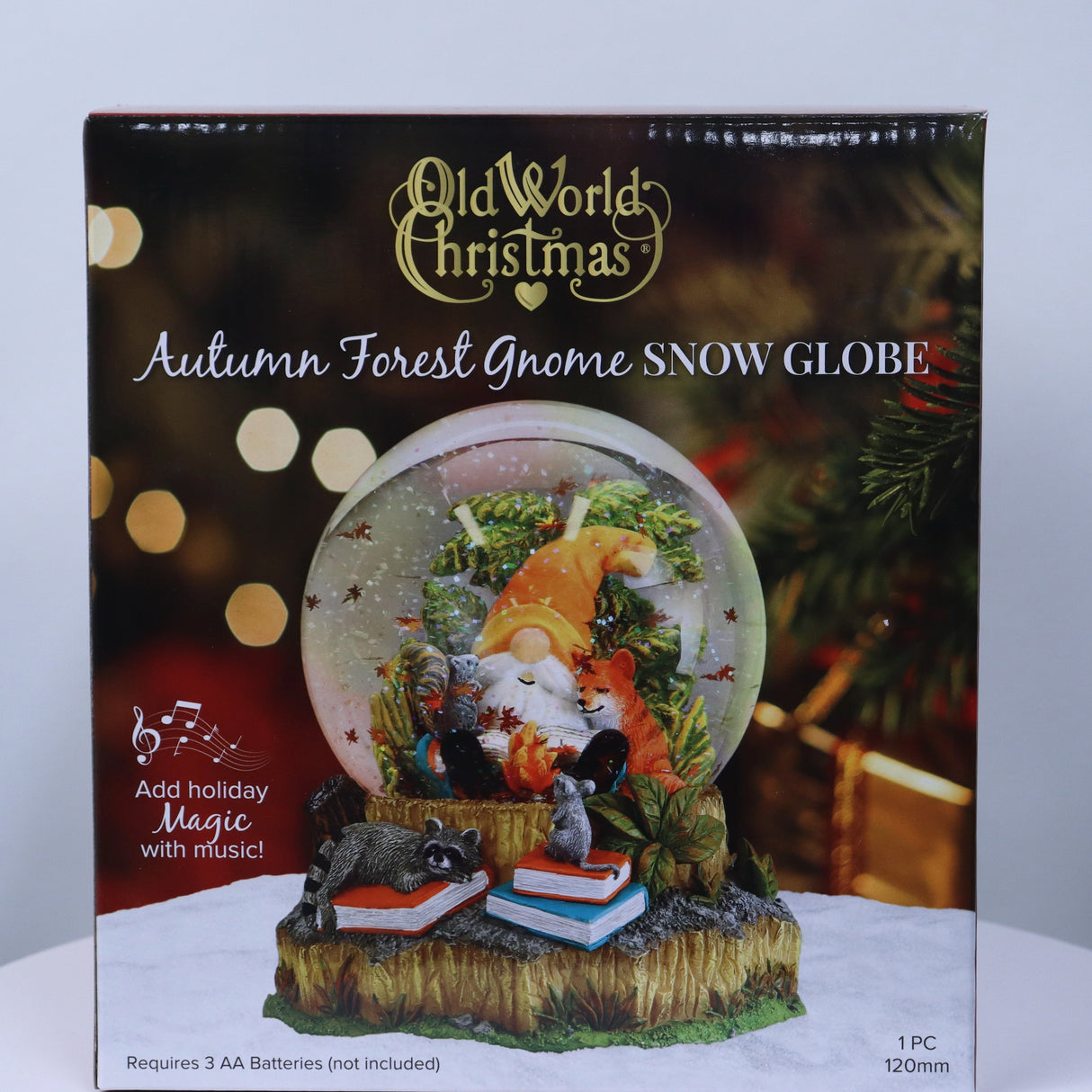 Autumn Forest Gnome Snow Globe