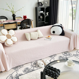 Cooling Textured Sofa Cover Washable Soft Couch Throw Blanket for Summer & Pets