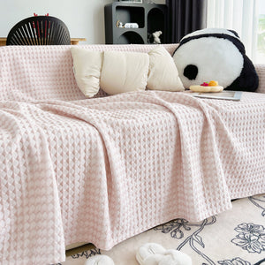Cooling Textured Sofa Cover Washable Soft Couch Throw Blanket for Summer & Pets