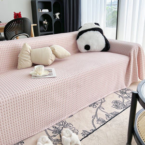 Cooling Textured Sofa Cover Washable Soft Couch Throw Blanket for Summer & Pets