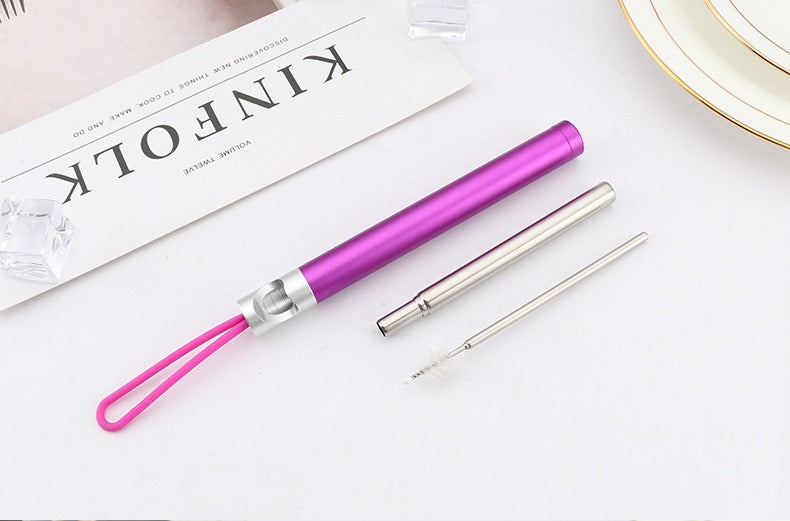 3-Pack Stainless Steel Straws with Bottle Opener