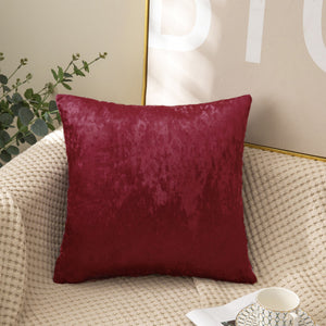 Pack of 1 Velvet Home Decoration Throw Pillow  (With 450g Insert ) size 18"x18"