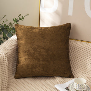 SET of 2 Velvet Home Decoration Throw Pillow covers  size 18"x18"  2 covers only