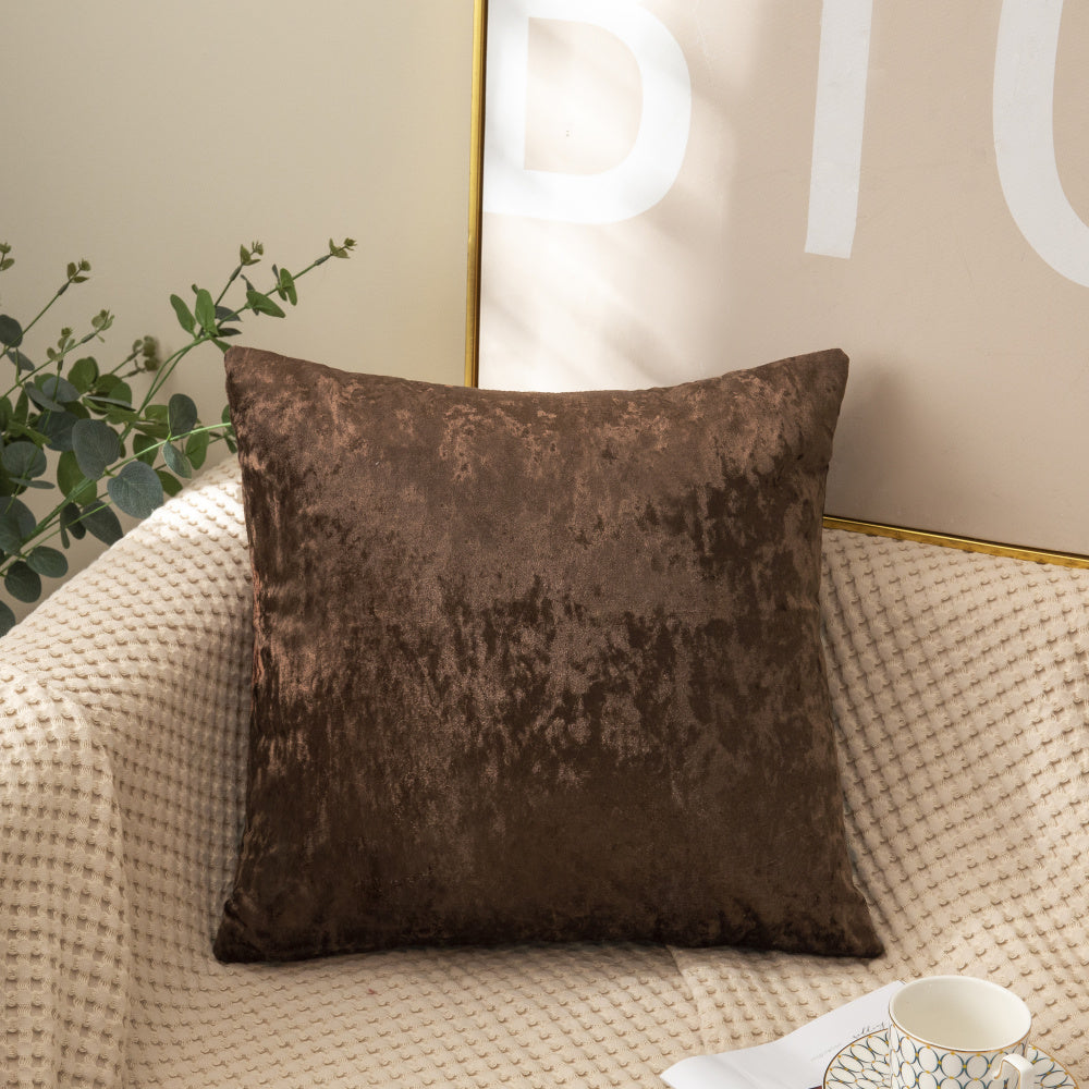 SET of 2 Velvet Home Decoration Throw Pillow covers  size 18"x18"  2 covers only