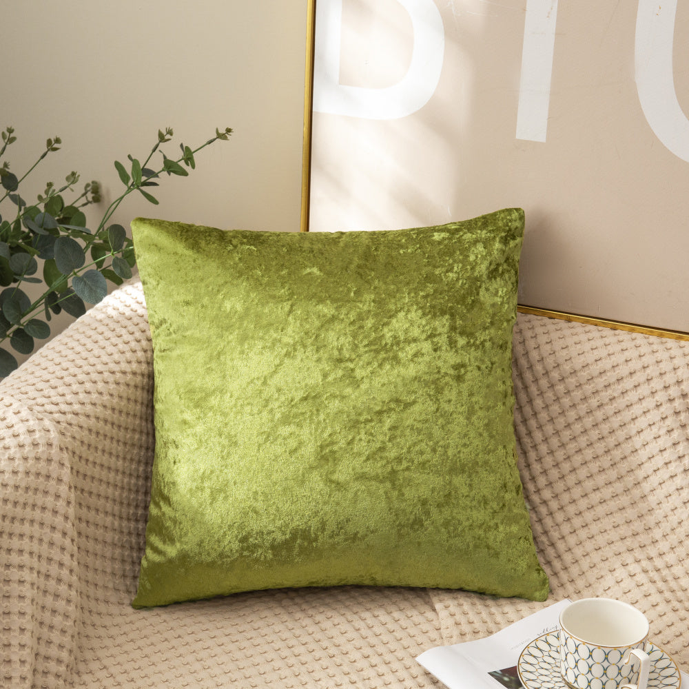 Pack of 1 Velvet Home Decoration Throw Pillow  (With 450g Insert ) size 18"x18"
