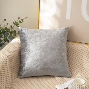 SET of 2 Velvet Home Decoration Throw Pillow covers  size 18"x18"  2 covers only