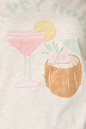 It's Five O'clock Somewhere "Happy Hour" Graphic T-Shirt