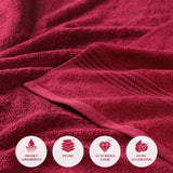 Heritage Egyptian Cotton Plush Heavyweight 6 Piece Towel Set - Egyptian Cotton Towel Set by Superior Brand