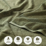 Heritage Egyptian Cotton Plush Heavyweight 8 Piece Towel Set - Egyptian Cotton Towel Set by Superior Brand