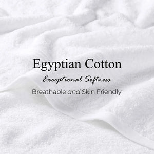 Heritage Egyptian Cotton Plush 3 Piece Absorbent Luxury Towel Set - Egyptian Cotton Towel Set by Superior Brand