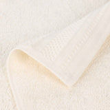 Honeycomb Textured Waffle Border Cotton Bath Towels, Set of 4 - Bath Towel by Superior Brand